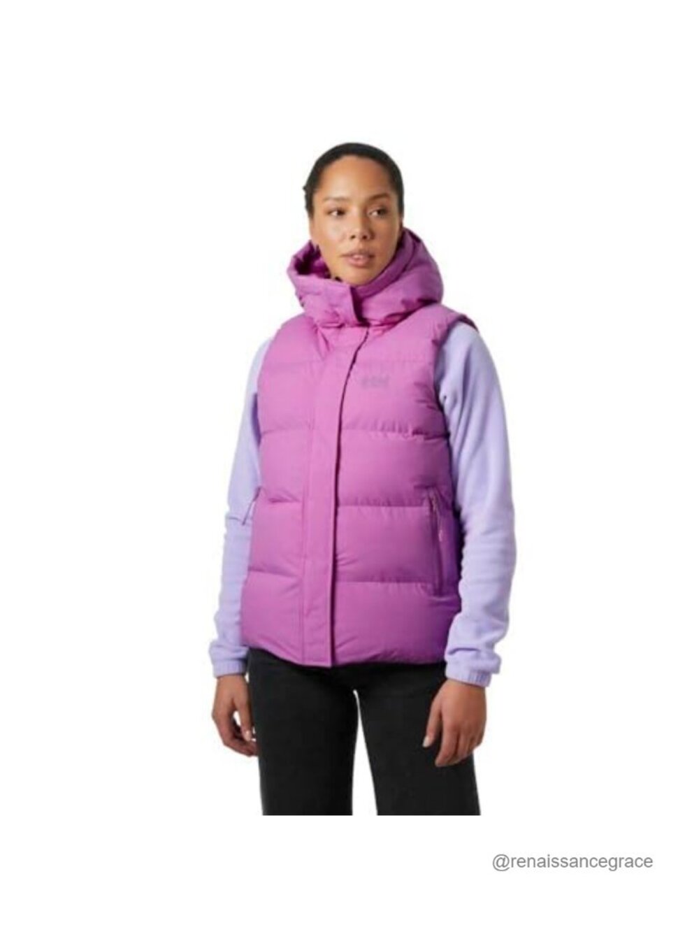 Recycled Polyester Puffer Vest Quilted Insulated Winter Outdoor